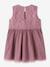 Robe bébé sans manches en tulle avec broderie name it écru+mauve - vertbaudet enfant 