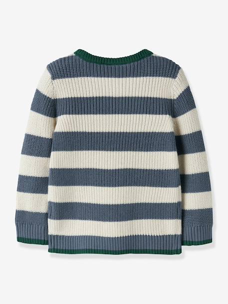 Striped jumper Name It for boys grey blue - vertbaudet enfant 
