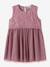 Robe bébé sans manches en tulle avec broderie name it écru+mauve - vertbaudet enfant 