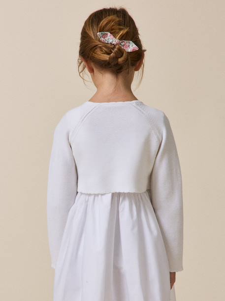 Short buttoned bolero white - vertbaudet enfant 