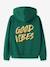 Boys Hooded Slogan Sweatshirt Name It deep blue+green - vertbaudet enfant 