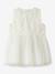 Robe bébé sans manches en tulle avec broderie name it écru+mauve - vertbaudet enfant 