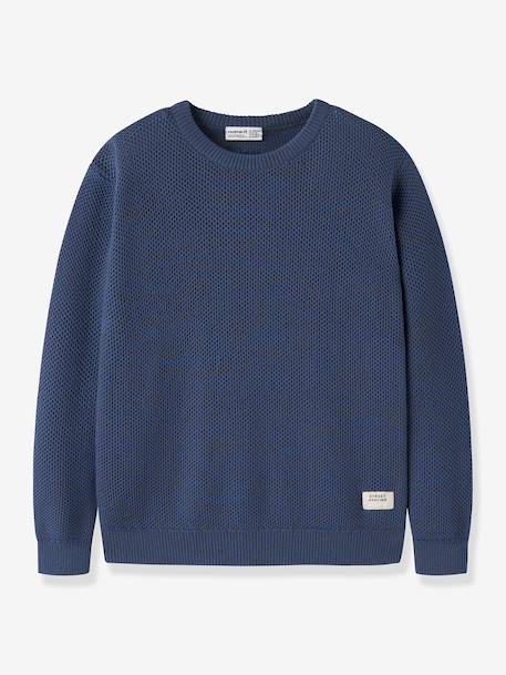 Loose-fit jumper Name It for boys grey blue - vertbaudet enfant 