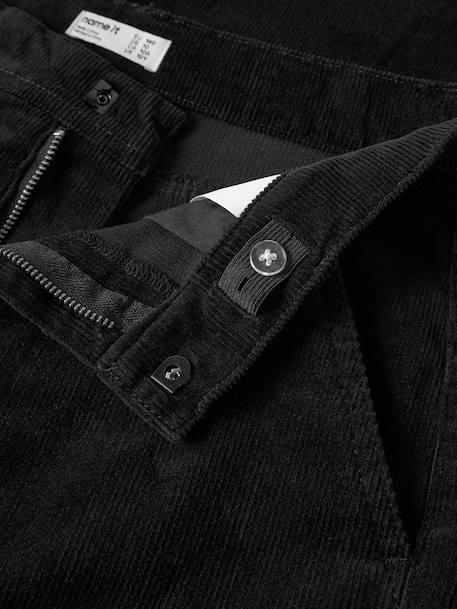 Straight corduroy trousers Name It for boys black - vertbaudet enfant 