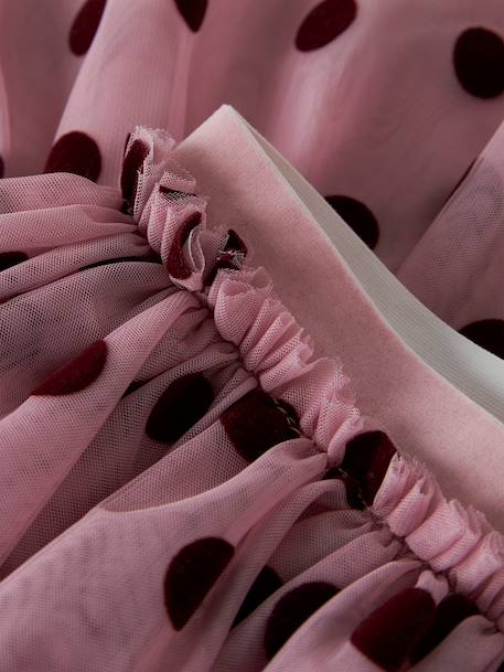 Polka dot tulle skirt Name It for girls mauve - vertbaudet enfant 