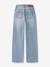 Jean wide leg fille avec surpiqûres strass name it, tour de taille réglable denim bleached - vertbaudet enfant 