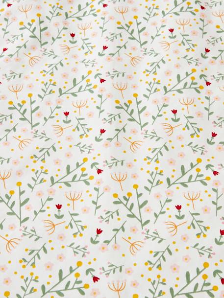 Gigoteuse hiver manches amovibles bi-matière FLEURETTES VERT - vertbaudet enfant 