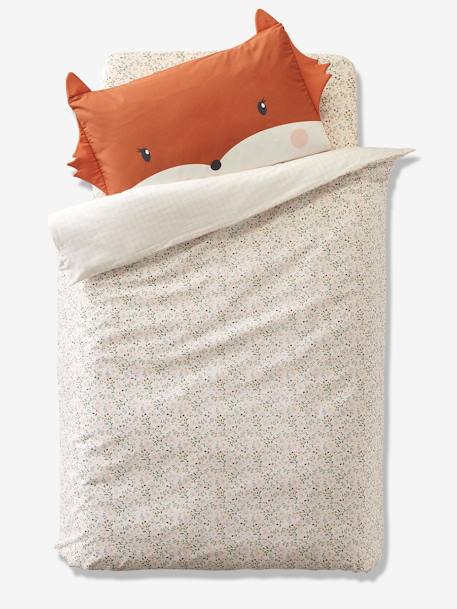 Housse de couette bébé FLEURETTES ECRU / MULTICO - vertbaudet enfant 
