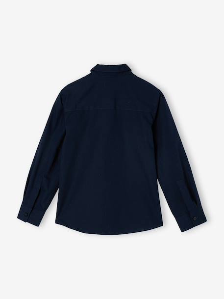 Long-sleeved shirt for boys navy blue - vertbaudet enfant 