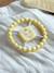 Anneau de dentition Titi jaune pastel - vertbaudet enfant 