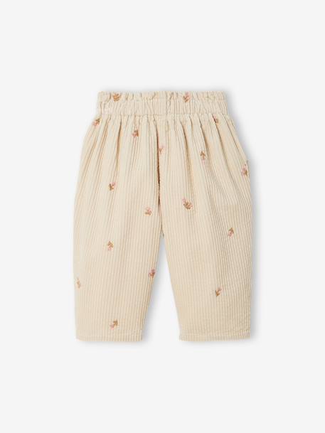 Balloon trousers for baby girls vanilla - vertbaudet enfant 