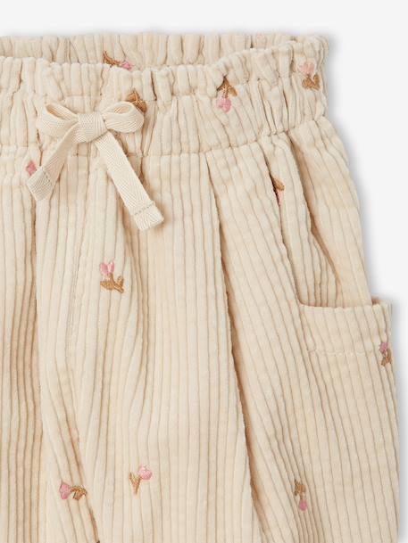 Balloon trousers for baby girls vanilla - vertbaudet enfant 