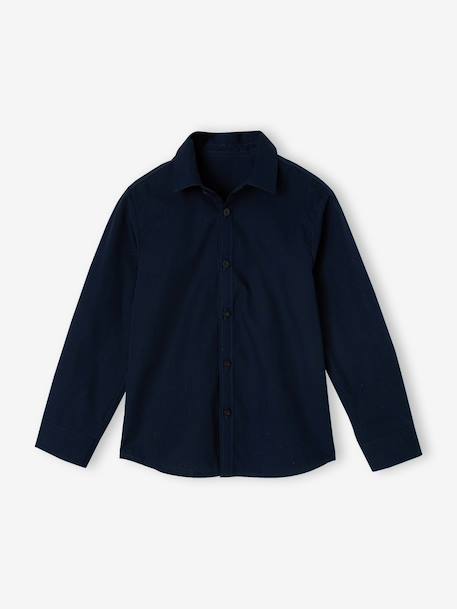 Long-sleeved shirt for boys navy blue - vertbaudet enfant 