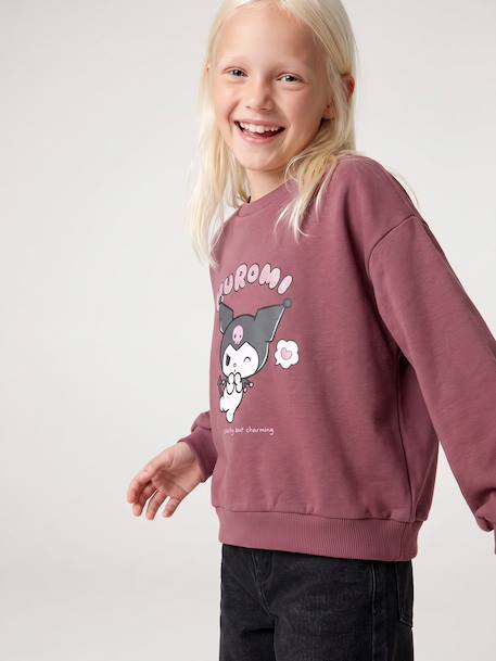 Kuromi sweatshirt for girls plum - vertbaudet enfant 