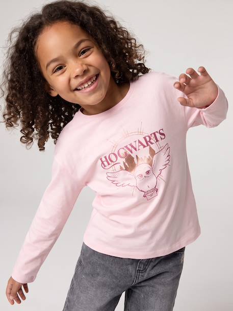 Long-sleeved T-shirt HARRY POTTER for girls pale pink - vertbaudet enfant 