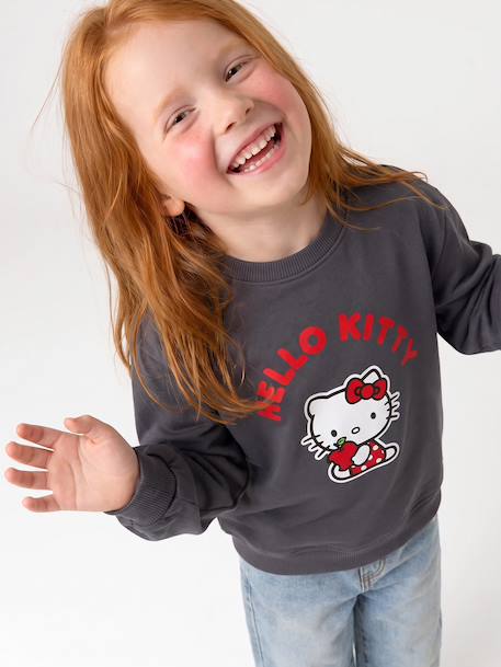 Hello Kitty sweatshirt for girls grey blue - vertbaudet enfant 