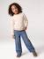 Pull fille personnalisable beige chiné+framboise+marine+vert de gris - vertbaudet enfant 