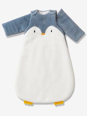 Bedding & Decor-Baby Bedding-Baby Sleep Bag with Removable Sleeves in Microfibre, PINGOUIN