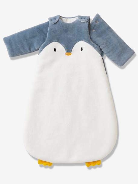 Gigoteuse hiver manches amovibles en polaire PINGOUIN écru / gris - vertbaudet enfant 