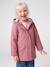 Raincoat with Sherpa Lining for Girls anthracite+green+indigo+mauve+multicoloured - vertbaudet enfant 