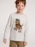 Long-sleeved T-shirt for boys bordeaux red+marl white+slate grey - vertbaudet enfant 