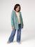 Raincoat with Sherpa Lining for Girls anthracite+green+indigo+mauve+multicoloured - vertbaudet enfant 