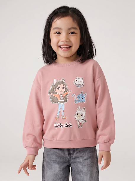 Gabby sweatshirt for girls mauve - vertbaudet enfant 