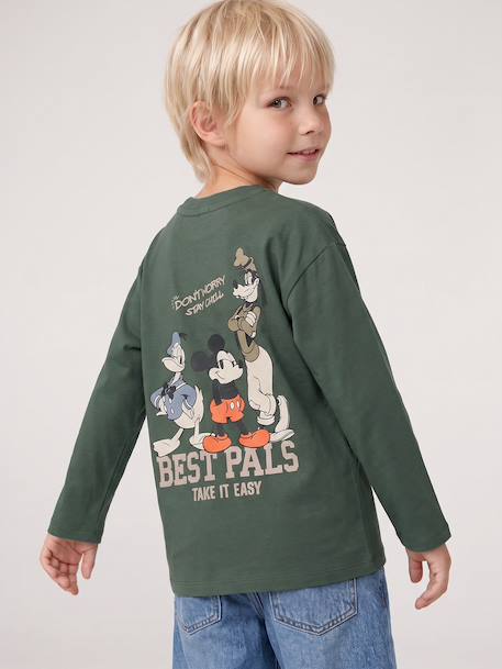 Long-sleeved Mickey T-shirt for boys green - vertbaudet enfant 
