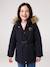 Parka fille 3 en 1 hiver à capuche DARK GREEN+kaki+noir+PURPLE DARK+sauge - vertbaudet enfant 