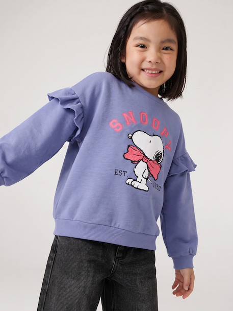 Snoopy sweatshirt for girls chambray blue - vertbaudet enfant 