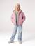 Lightweight hooded puffer jacket for girls grey green+lilac+navy blue+plum+rose - vertbaudet enfant 