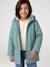 Raincoat with Sherpa Lining for Girls anthracite+green+indigo+mauve+multicoloured - vertbaudet enfant 