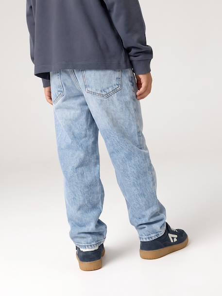Straight-leg jeans for boys brut denim+stone - vertbaudet enfant 