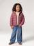 Lightweight hooded puffer jacket for girls grey green+lilac+navy blue+plum+rose - vertbaudet enfant 