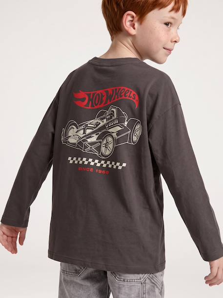 Long-sleeved Hot Wheels T-shirt for boys grey - vertbaudet enfant 