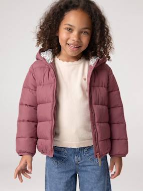 Lightweight hooded puffer jacket for girls - vertbaudet enfant