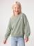 Sweat fille motif imprimé anthracite+corail+sauge+vanille+violine - vertbaudet enfant 