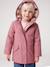 Raincoat with Sherpa Lining for Girls anthracite+green+indigo+mauve+multicoloured - vertbaudet enfant 