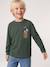 T-shirt manches longues Mickey garçon vert - vertbaudet enfant 
