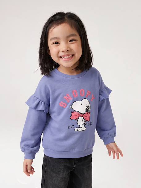 Snoopy sweatshirt for girls chambray blue - vertbaudet enfant 