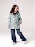 Printed hooded raincoat for girls green+multicoloured+navy blue+vanilla - vertbaudet enfant 