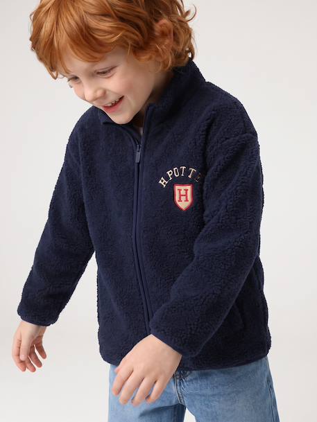 Veste zippée en sherpa Harry Potter garçon marine - vertbaudet enfant 