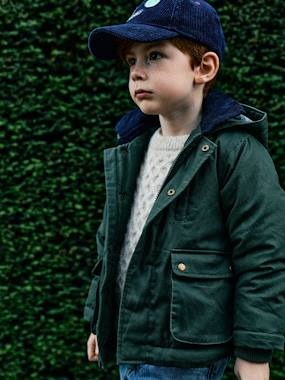 Parka garçon capuche amovible - vertbaudet enfant