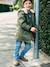 Long hooded windbreaker for boys olive - vertbaudet enfant 