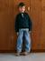 High neck jumper for boys marl blue - vertbaudet enfant 