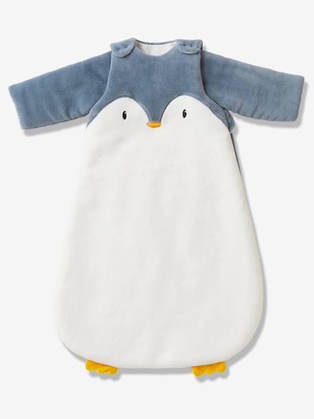 Gigoteuse hiver manches amovibles en polaire PINGOUIN écru / gris - vertbaudet enfant 