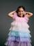 Fancy dress ruffle dress multicoloured - vertbaudet enfant 