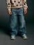Straight-leg jeans for girls light blue+medium blue - vertbaudet enfant 