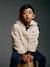 Hooded fleece sweatshirt for boys white - vertbaudet enfant 