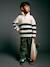 Zip-neck jumper for boys marl white - vertbaudet enfant 